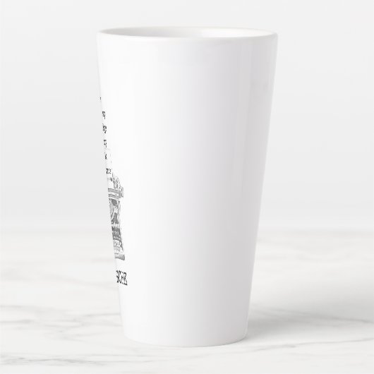 Nietzsche citeert Nietzsche de Kennis- en Onwetens Latte Mok (Voorkant)