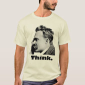 Nietzsche - denk na t-shirt (Voorkant)