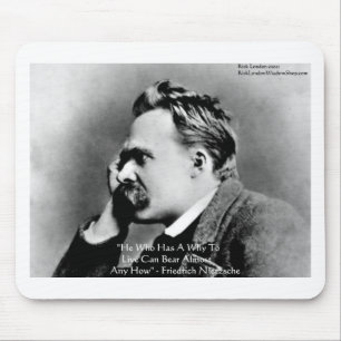 Nietzsche "Een Waarom" Wijsheid Citaat Cadeaus & K Muismat