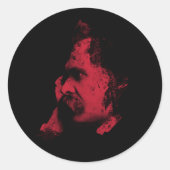 Nietzsche Filosofie Sticker (Voorkant)
