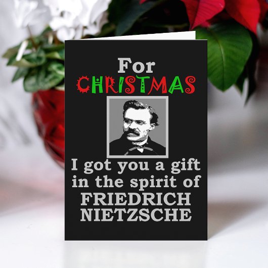 Nietzsche Humor Kerst Feestdagen Kaart