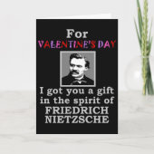 Nietzsche Humor Valentine's Day Feestdagen Kaart (Voorkant)