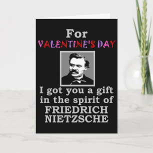 Nietzsche Humor Valentine's Day Feestdagen Kaart