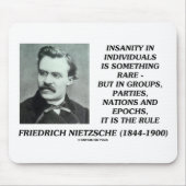 Nietzsche Insanity Rare in Individual Quote Muismat (Voorkant)
