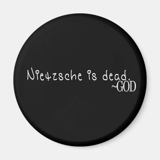 NIETZSCHE IS DOOD - GOD MAGNEET (Voorkant)