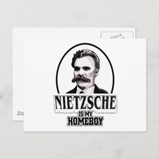 Nietzsche is mijn Homeboy Briefkaart (Voorkant / Achterkant)