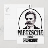 Nietzsche is mijn Homeboy Briefkaart (Voorkant / Achterkant)