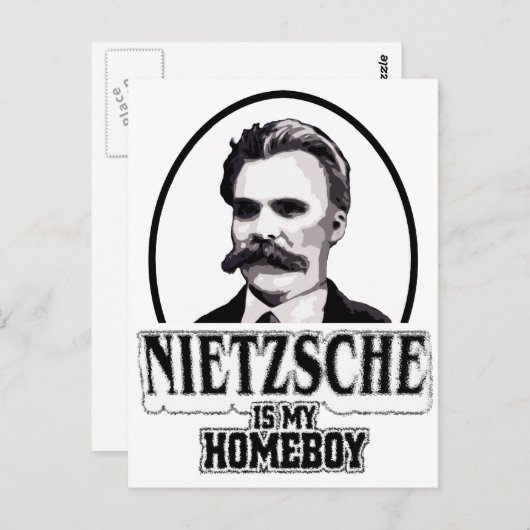 Nietzsche is mijn Homeboy Briefkaart (Voorkant / Achterkant)