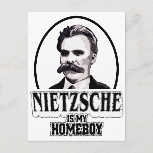 Nietzsche is mijn Homeboy Briefkaart (Voorkant)