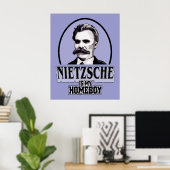 Nietzsche is mijn Homeboy Poster (Thuiskantoor)