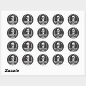 Nietzsche is mijn Homeboy Ronde Sticker (Vel)