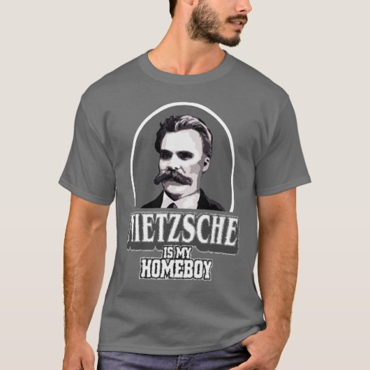 Nietzsche is mijn Homeboy T-shirt (Voorkant)