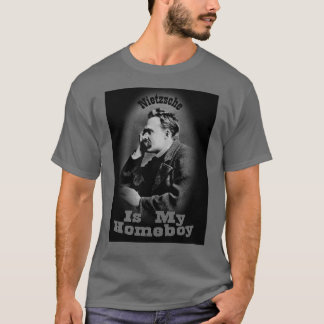 Nietzsche is mijn huisjongen t-shirt