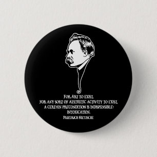 Nietzsche-kunst-1-DKT Ronde Button 5,7 Cm