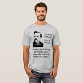 Nietzsche Lunatic Asylum Quote T-shirt (Voorkant volledig)