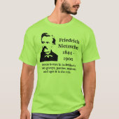 Nietzsche Madness Quote T-shirt (Voorkant)