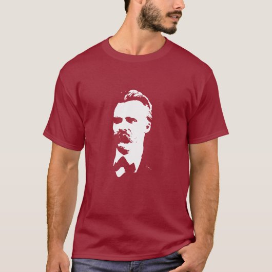 Nietzsche Mannen Tshirt (Voorkant)