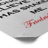 Nietzsche niet dat je naar me luisterde citaat poster (Hoek)