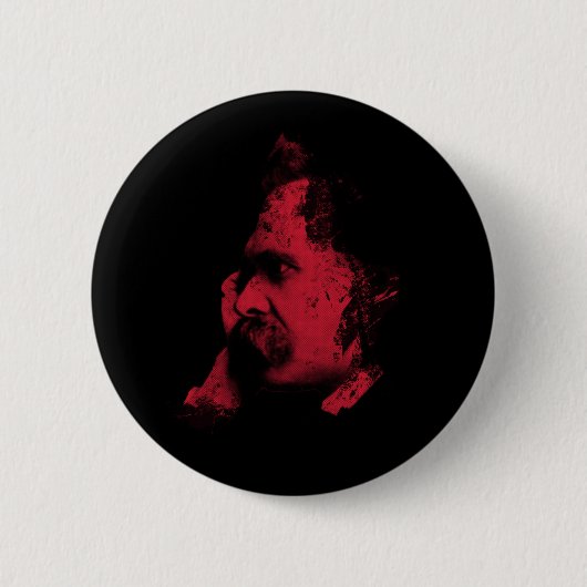 Nietzsche Philosophy Badge Ronde Button 5,7 Cm (Voorkant)