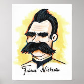 Nietzsche Poster 11 x 8,5 inch (Voorkant)