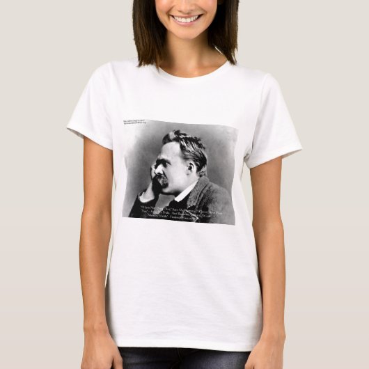 Nietzsche "Pride Vs Memory" Wisdom Quote Gifts/T-s T-shirt (Voorkant)