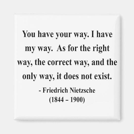 Nietzsche Quote 1a Magneet (Voorkant)