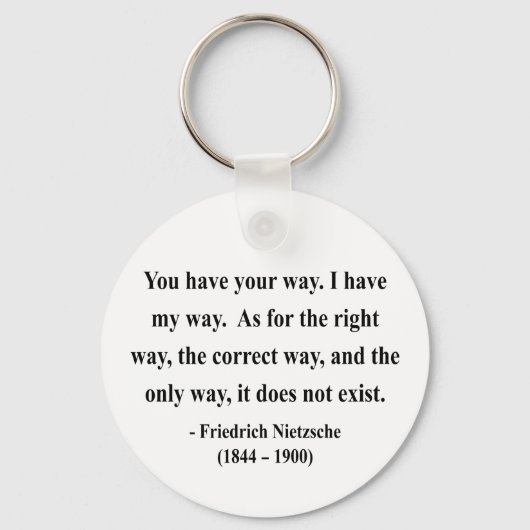Nietzsche Quote 1a Sleutelhanger (Voorkant)
