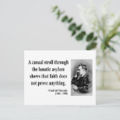 Nietzsche Quote 1b Briefkaart (Staand voorkant)
