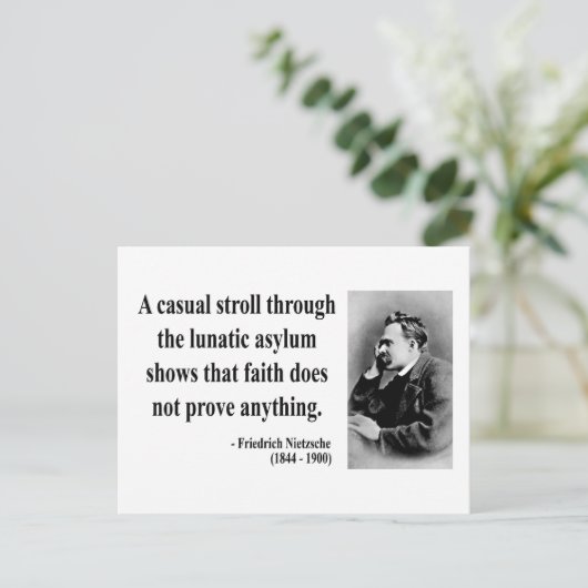 Nietzsche Quote 1b Briefkaart (Staand voorkant)