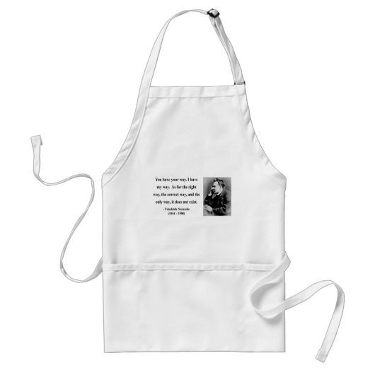 Nietzsche Quote 1b Standaard Schort (Voorkant)