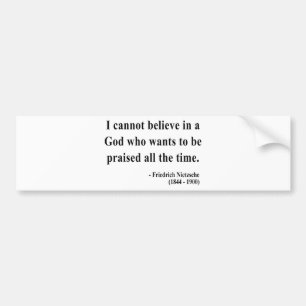 Nietzsche Quote 2a Bumpersticker