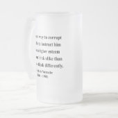 Nietzsche Quote 2a Matglas Bierpul (Voorkant links)