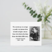 Nietzsche quote 2b briefkaart (Staand voorkant)