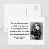 Nietzsche quote 2b briefkaart (Voorkant / Achterkant)