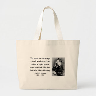 Nietzsche Quote 2b Grote Tote Bag