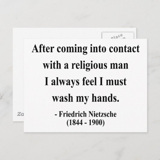 Nietzsche Quote 3a Briefkaart (Voorkant / Achterkant)