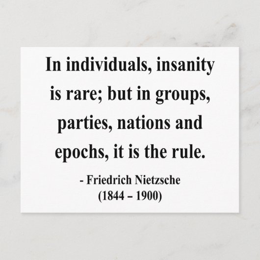 Nietzsche Quote 3a Briefkaart (Voorkant)