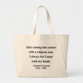 Nietzsche Quote 3a Grote Tote Bag (Voorkant)