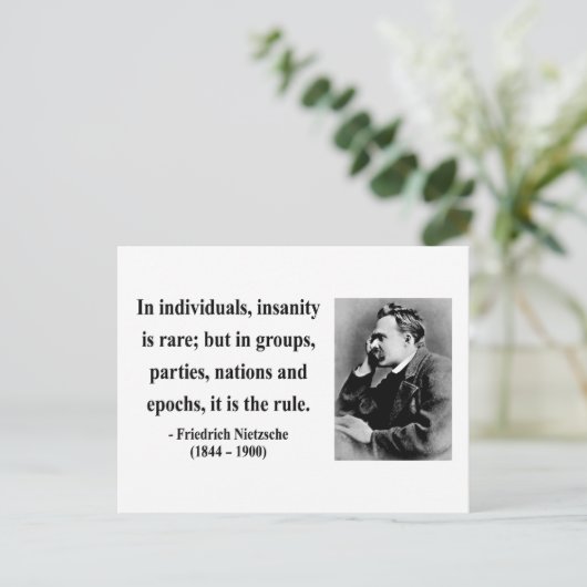Nietzsche Quote 3b Briefkaart (Staand voorkant)