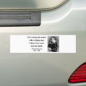 Nietzsche Quote 3b Bumpersticker (Op auto)