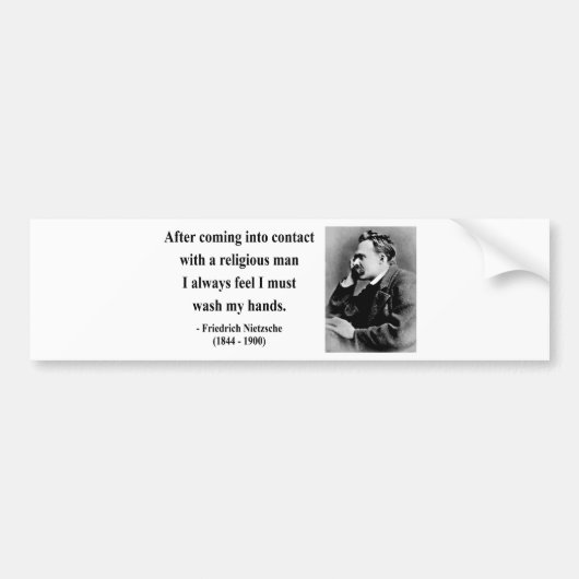Nietzsche Quote 3b Bumpersticker (Voorkant)