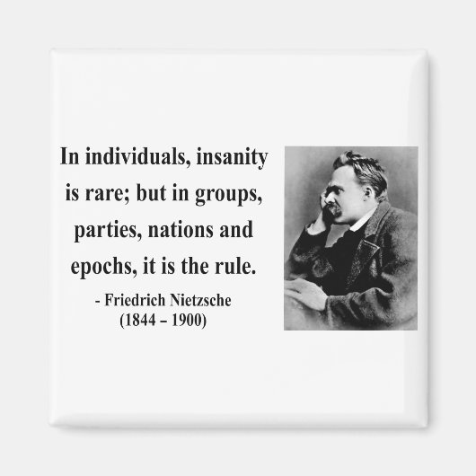 Nietzsche Quote 3b Magneet (Voorkant)