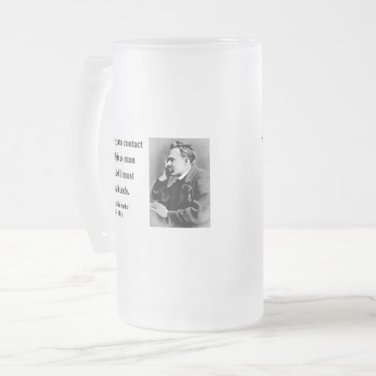 Nietzsche Quote 3b Matglas Bierpul (Voorkant links)