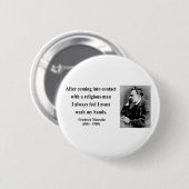 Nietzsche Quote 3b Ronde Button 5,7 Cm (Voorkant /achterkant)