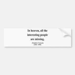 Nietzsche Quote 4a Bumpersticker