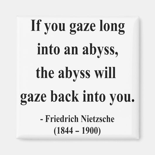 Nietzsche Quote 4a Magneet (Voorkant)