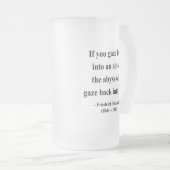 Nietzsche Quote 4a Matglas Bierpul (Voorkant rechts)