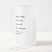 Nietzsche Quote 4a Matglas Bierpul (Voorkant links)