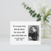 Nietzsche Quote 4b Briefkaart (Staand voorkant)