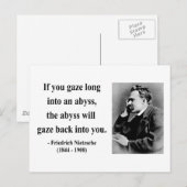 Nietzsche Quote 4b Briefkaart (Voorkant / Achterkant)